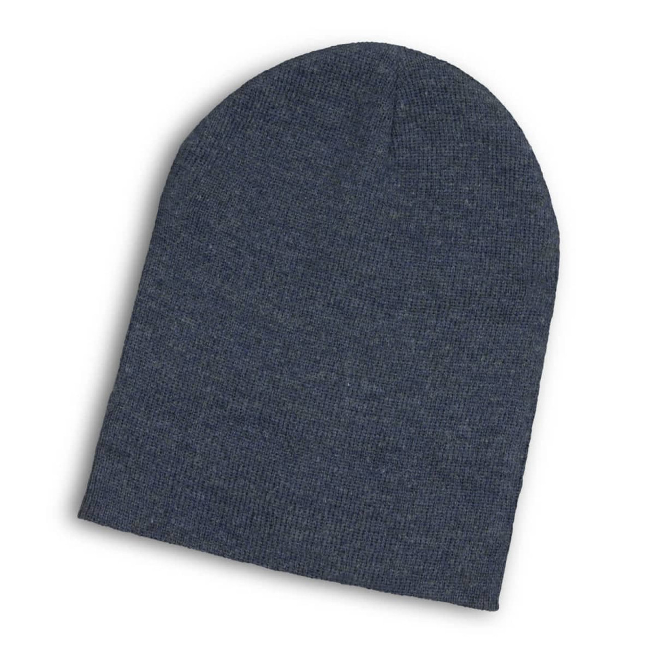 A Heather Slouch Beanie in dark grey, featuring a soft, textured knit and a simple design. A Heather Slouch Beanie in dark grey, featuring a soft, textured knit and a simple design.