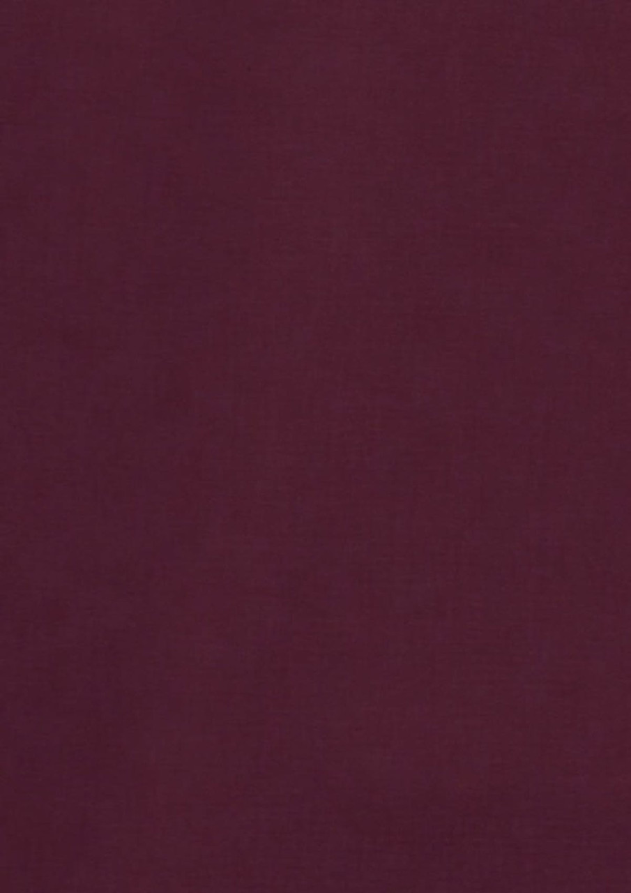 A burgundy long sleeve button-up shirt with a fabric texture. The shirt features a logo.