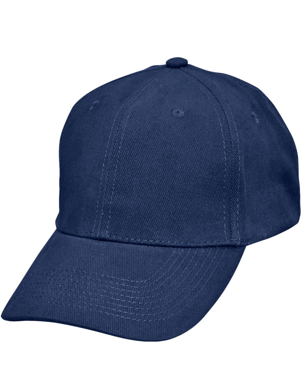 A black heavy brushed cotton cap with a buckle and a logo. Ideal for casual wear or promotional use.