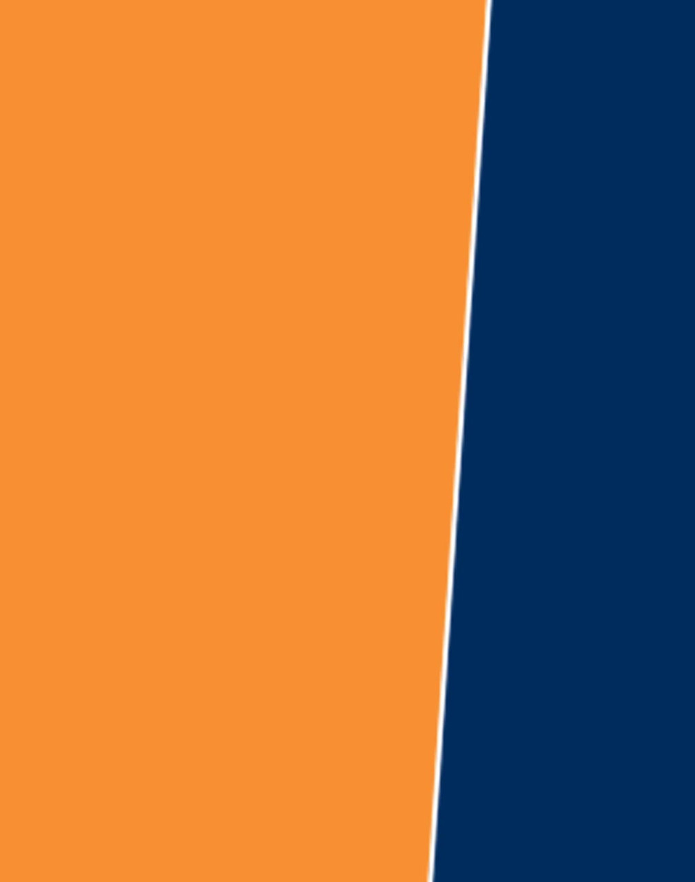 A three-in-one safety jacket featuring bright orange and navy blue colours, with reflective 3M tape and a logo.