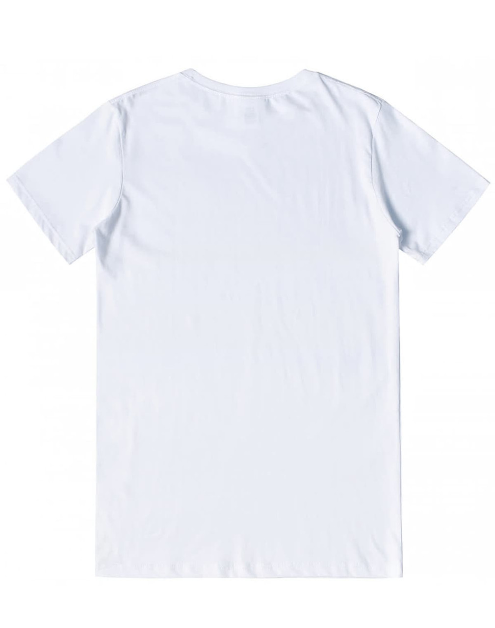 A light blue men's premium cotton t-shirt with a plain back and a logo on the neck area.