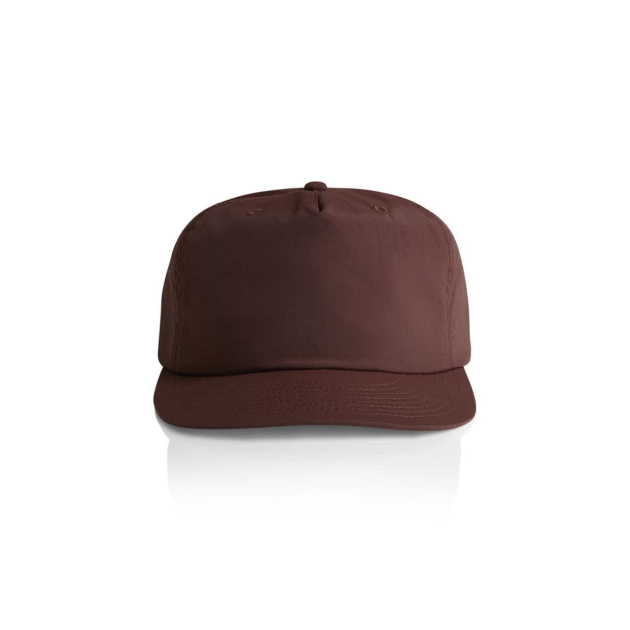 A brown cap with a curved brim and a simple design, featuring a logo on the front. A brown cap with a curved brim and a simple design, featuring a logo on the front.