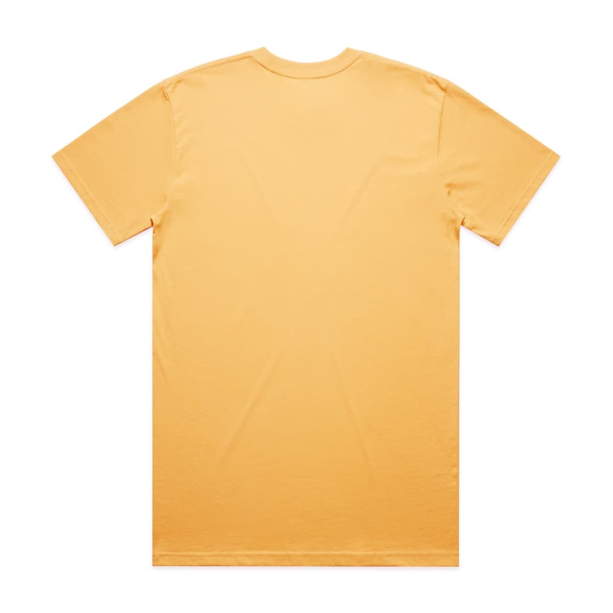 A yellow Classic Tee shirt, featuring a plain back view and made from soft fabric. It includes a logo.