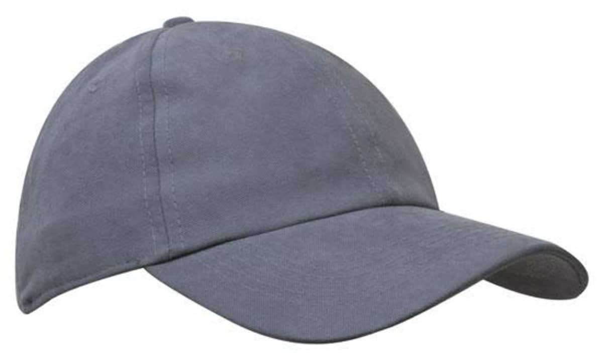 A water-resistant polynosic cap in grey with a curved brim and a branding logo.