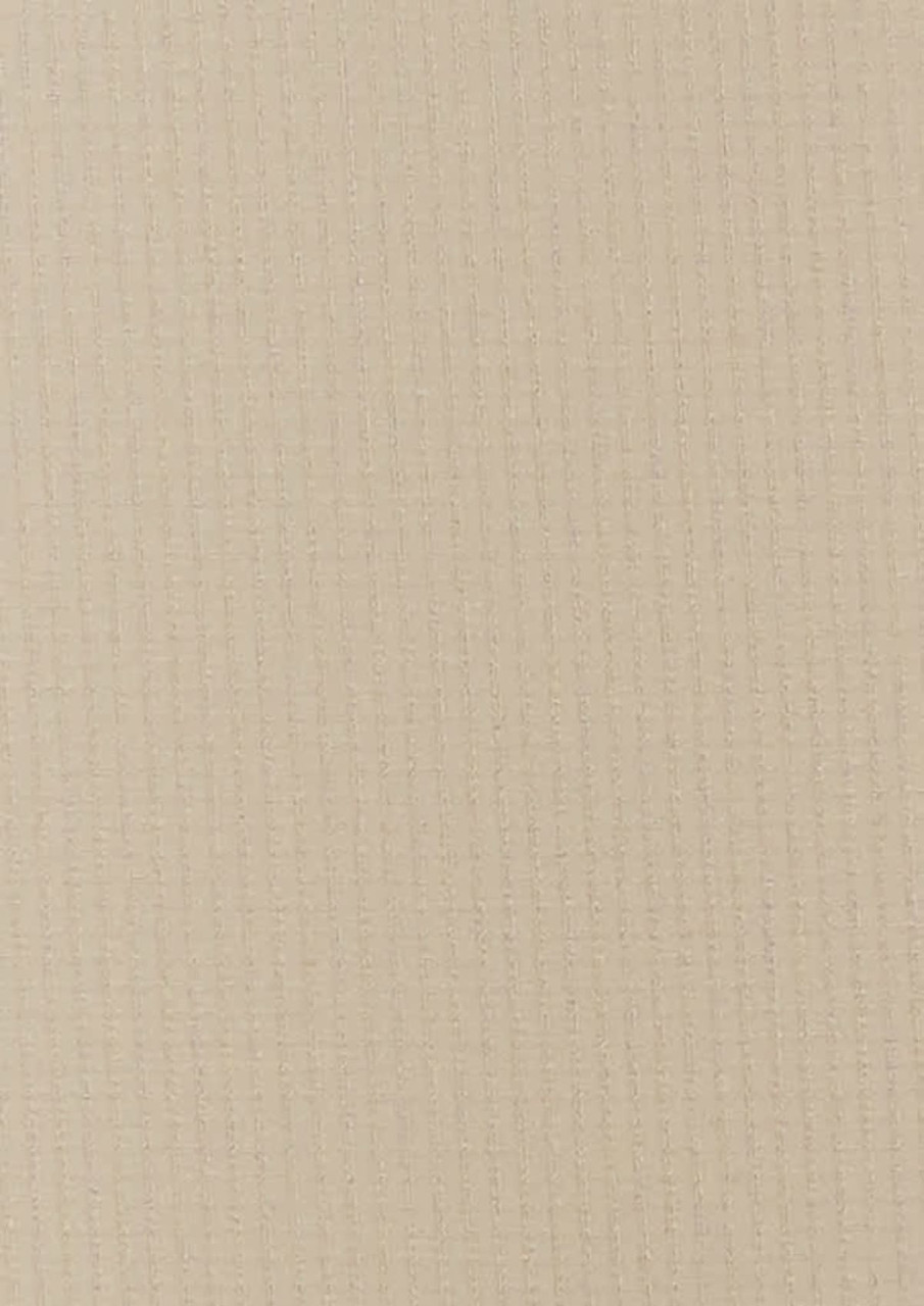 A textured fabric swatch in a light beige hue, featuring a subtle woven pattern.