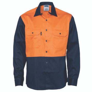 Patron Saint® Flame Retardant Two Tone Drill Shirt - L/S