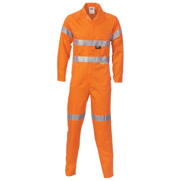 Hi-Vis Cotton Coverall with
 3M R/Tape
