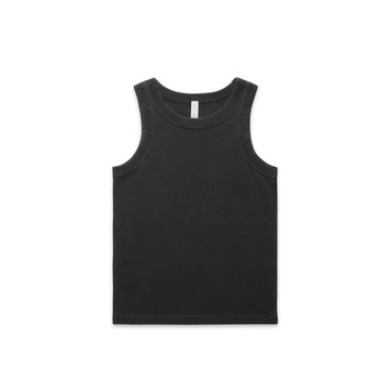 A black organic rib tank top with a sleeveless design and a subtle logo on the label. A black organic rib tank top with a sleeveless design and a subtle logo on the label.