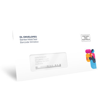 DL Envelopes Banker Peel and Seal Barcode Window DL Envelopes Banker Peel and Seal Barcode Window