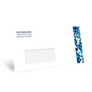 DLX Envelopes Wallet Peel and Seal Barcode Window DLX Envelopes Wallet Peel and Seal Barcode Window