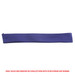 A purple cotton hatband with a smooth texture, designed for use with straw hats. Features a branding logo.