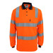 Hi-Vis D/N Cool Breathe Polo Shirt with Cross Back R/Tape - Short Sleeve