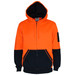 Hi-Vis 2 tone full zip super fleecy hoodie