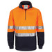 Hi-Vis 1/2 Zip Fleecy with Hoop Pattern CSR Reflective Tape