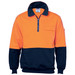 Hi-Vis Two Tone 1/2 Zip Cotton Fleecy
 Windcheater