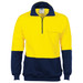 Hi-Vis Two Tone 1/2 Zip Cotton Fleecy
 Windcheater