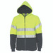 Hi-Vis full zip polar fleece hoodie with CSR R/tape