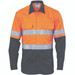 Hi-Vis Cool-Breeze Vertical Vented Cotton Shirt
 with Generic R/Tape - Long sleeve