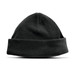 A Seattle Polar Fleece Beanie in black, featuring a snug fit and a rolled cuff design.