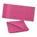 A vibrant pink Dune Beach Towel folded and laid out flat, featuring a soft, plush texture ideal for leisure activities. A vibrant pink Dune Beach Towel folded and laid out flat, featuring a soft, plush texture ideal for leisure activities.