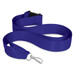 A blue ribbon lanyard with a clip attachment. A blue ribbon lanyard with a clip attachment.