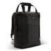 A black cooler totepac with carry handles, shoulder straps, and a front zippered pocket. It features a logo. A black cooler totepac with carry handles, shoulder straps, and a front zippered pocket. It features a logo.