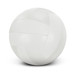A white volleyball with a smooth, textured surface and distinct seam detailing. The ball has a simple design and no visible logos. A white volleyball with a smooth, textured surface and distinct seam detailing. The ball has a simple design and no visible logos.