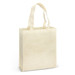 A natural look tote bag in a light beige shade with two sturdy handles and a plain design. A natural look tote bag in a light beige shade with two sturdy handles and a plain design.