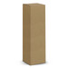 A tall, plain brown cardboard box with a rectangular shape and a flat top. It has no visible branding or text.
