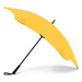 A yellow BLUNT Classic Umbrella with a black handle and frame, designed for weather protection. A yellow BLUNT Classic Umbrella with a black handle and frame, designed for weather protection.