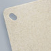 A chopping board in a speckled beige colour, featuring a corner cut-out for hanging. A chopping board in a speckled beige colour, featuring a corner cut-out for hanging.