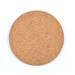 A round cork coaster with a natural texture, designed for protecting surfaces from drinkware.