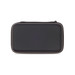 A sleek black power bank with a smooth finish featuring a logo, designed for portable technology charging.