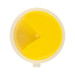 A round container of bright yellow putty with a two-tone design. The container has a logo on top.