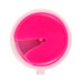 A pink container of Crazy Bouncing Putty with a smooth surface, featuring a round shape.