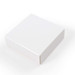 A white cardboard box with a smooth, clean exterior. A white cardboard box with a smooth, clean exterior.