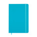A vibrant turquoise Venture A5 Notebook featuring a smooth cover and a matching elastic closure. A vibrant turquoise Venture A5 Notebook featuring a smooth cover and a matching elastic closure.