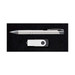 A pen and a USB drive are presented in a black gift box, highlighting the Bellman Gift Set.