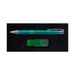A green pen and a green USB flash drive are presented in a black gift box, part of the Bellman Gift Set.