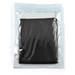 A black cooling towel packaged in a transparent pouch. A black cooling towel packaged in a transparent pouch.