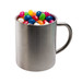 A Java mug filled with assorted colour mini jelly beans, showcasing a variety of vibrant candy colors. A Java mug filled with assorted colour mini jelly beans, showcasing a variety of vibrant candy colors.