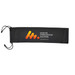 A black microfiber drawstring pouch featuring the logo of Molinar International Machines. A black microfiber drawstring pouch featuring the logo of Molinar International Machines.