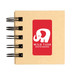 A spiral-bound notebook with a kraft cover featuring a white elephant logo and the text "WILD TUSK DEFENDERS." A spiral-bound notebook with a kraft cover featuring a white elephant logo and the text "WILD TUSK DEFENDERS."