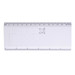 Amaze Tile Ruler Puzzle in white with a grid pattern and measurement markings along one edge. Features a circular cutout. Amaze Tile Ruler Puzzle in white with a grid pattern and measurement markings along one edge. Features a circular cutout.