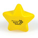 A yellow star-shaped stress reliever with "Pinnacle Sports Stadium" printed on it. A yellow star-shaped stress reliever with "Pinnacle Sports Stadium" printed on it.