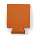 A drink bottle cooler in an orange color with a soft fabric exterior and a foldable bottom for easy storage. A drink bottle cooler in an orange color with a soft fabric exterior and a foldable bottom for easy storage.