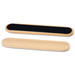 A bamboo nail file featuring a smooth wooden side and a textured filing surface. A bamboo nail file featuring a smooth wooden side and a textured filing surface.