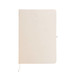 A Venture Snowy A5 Notebook with a plain, off-white cover and a ribbon bookmark.