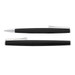 A set of two Lamy Studio metal pens featuring a sleek black design with silver accents. A set of two Lamy Studio metal pens featuring a sleek black design with silver accents.