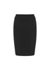 A black women's Loren skirt with a fitted silhouette and waistband, featuring no visible branding. A black women's Loren skirt with a fitted silhouette and waistband, featuring no visible branding.